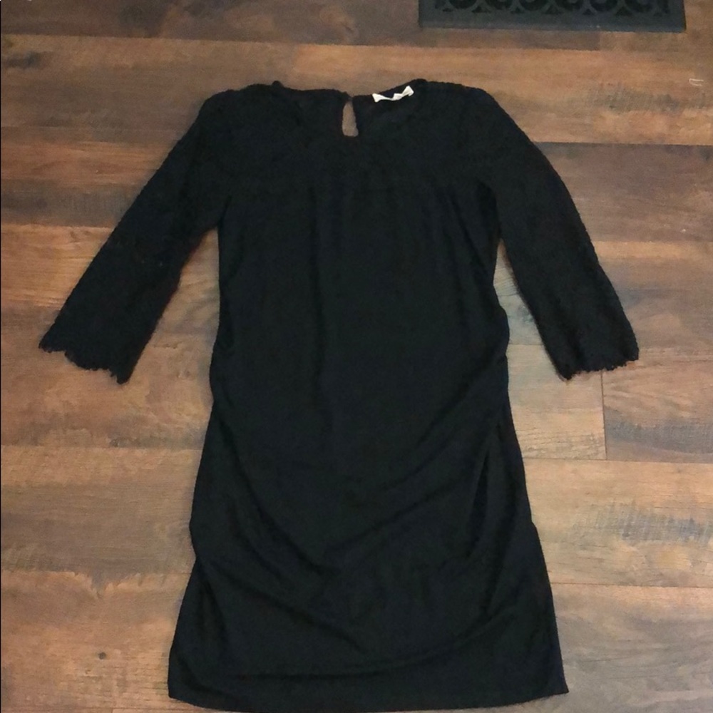 Black maternity dress